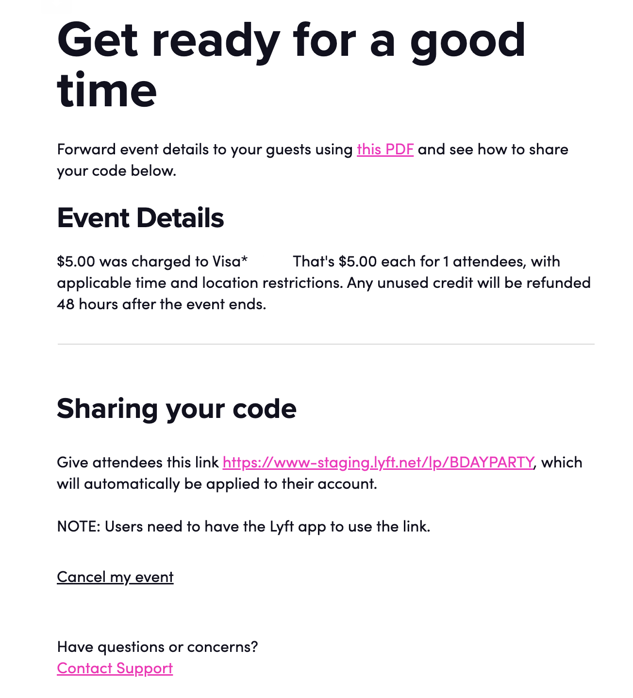 contact lyft support