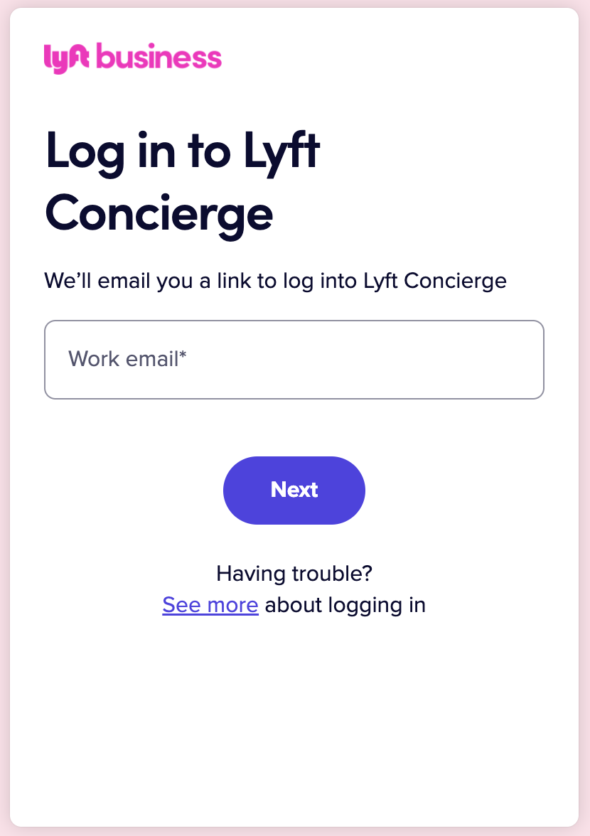 lyft login